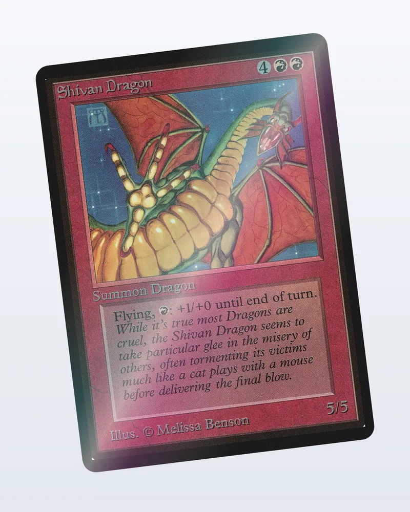 Shivan Dragon – holo valossa