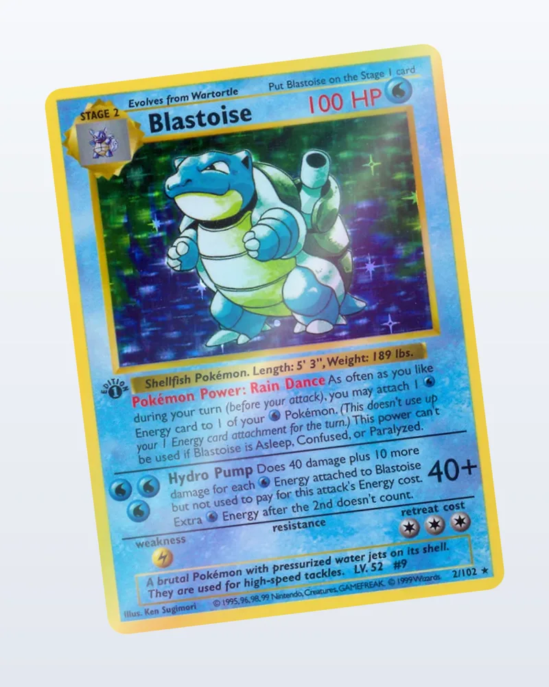 Blastoise – holo valossa