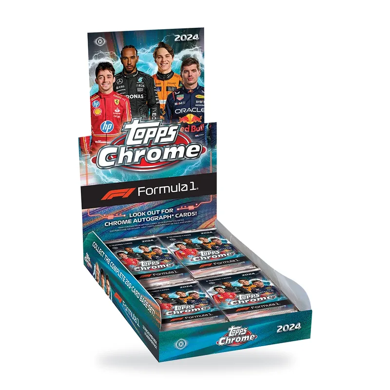 2024 Topps Chrome Formula 1 Hobby Box – uusi ja avaamaton