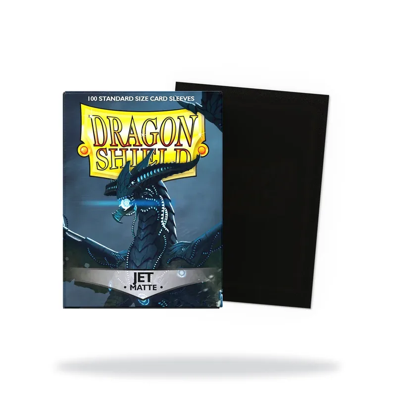 Dragon Shield Matte -suojamuovit, 100 kpl (Jet)