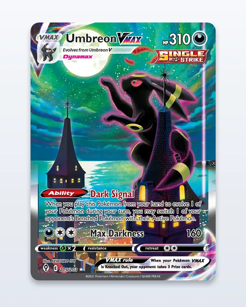 Umbreon VMAX 215/203 Evolving Skies Alt Art – NM – etupuoli