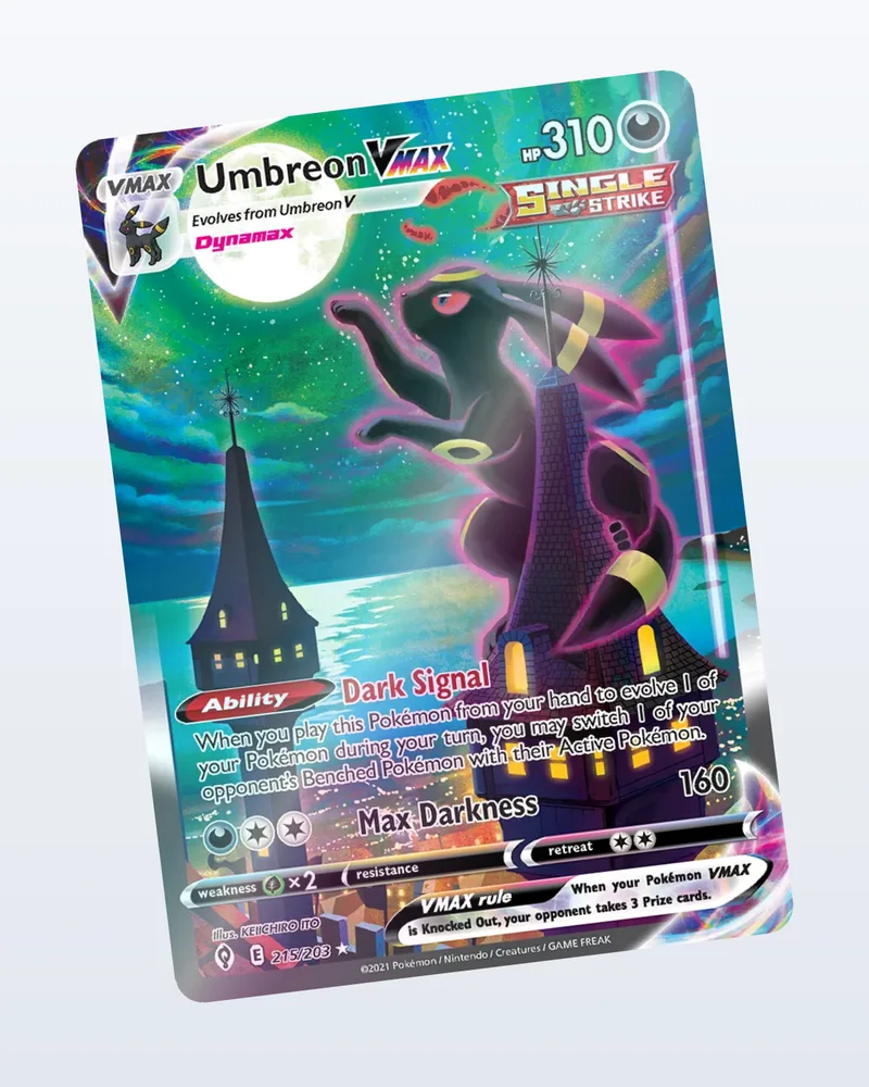 Umbreon VMAX – holo valossa