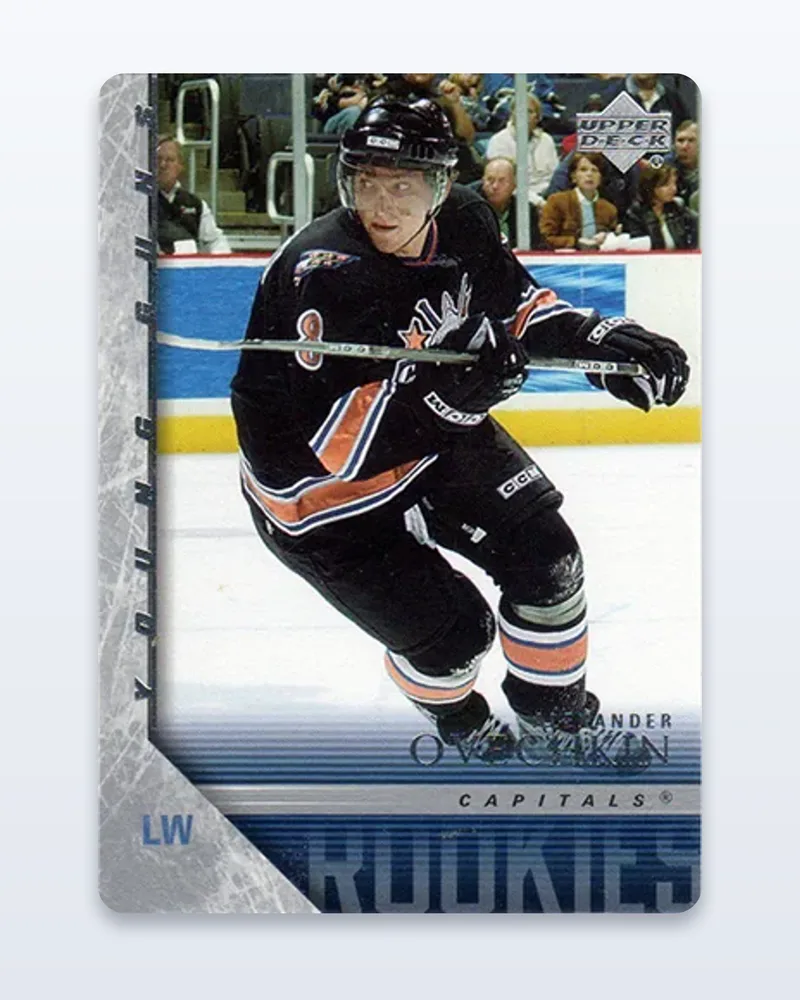 Alex Ovechkin 2005-06 Upper Deck Series 2 Young Guns RC #443 – LP – etupuoli