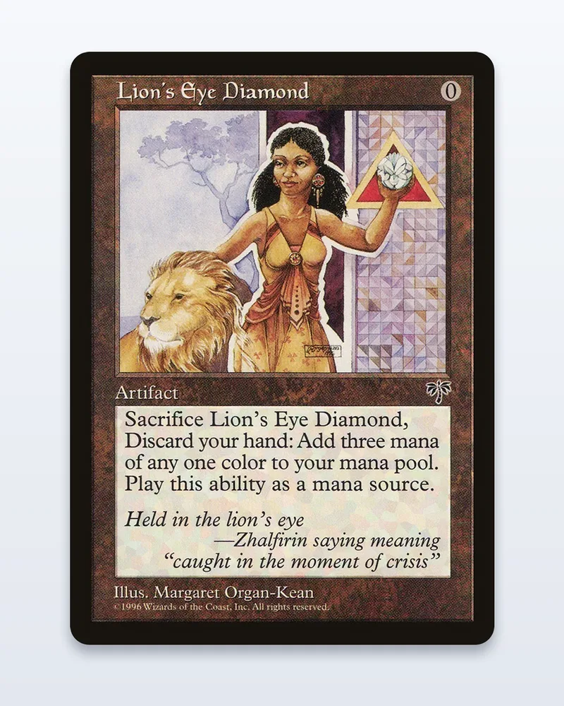 Lion's Eye Diamond Mirage – EX – etupuoli