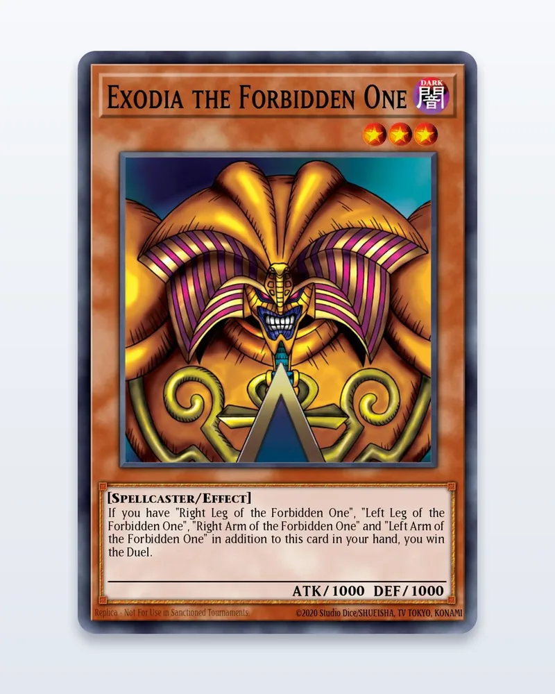 Exodia the Forbidden One LOB-124 Legend of Blue Eyes White Dragon – EX – etupuoli