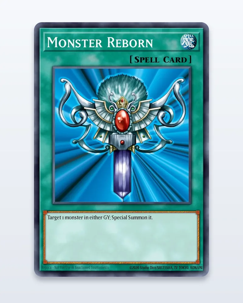 Monster Reborn LOB-118 Legend of Blue Eyes White Dragon – NM – etupuoli