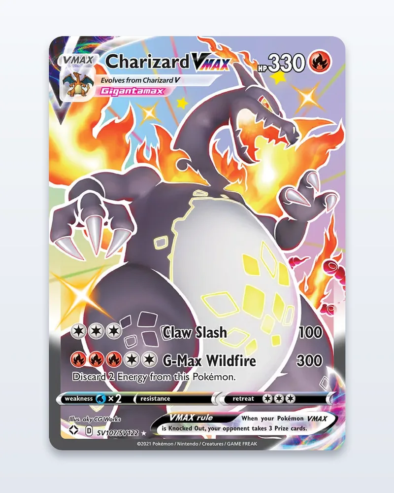 Charizard VMAX SV107/SV122 Shining Fates – NM – etupuoli