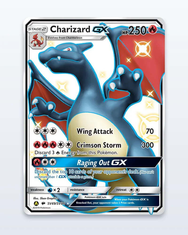 Charizard GX SV49/SV94 Hidden Fates – NM – etupuoli