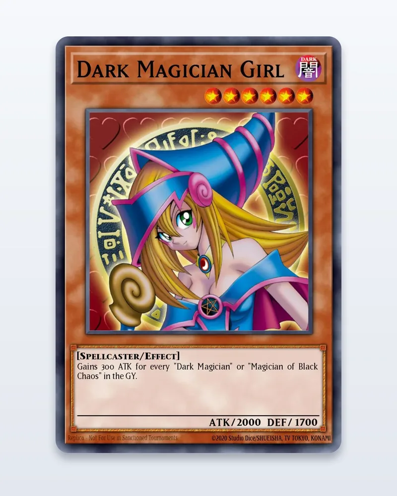 Dark Magician Girl MFC-000 Magician's Force 1st Edition – LP – etupuoli