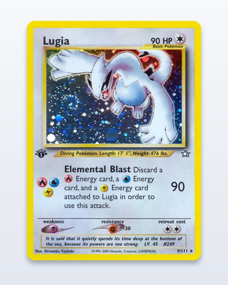 Lugia 9/111 Neo Genesis Holo – NM – etupuoli