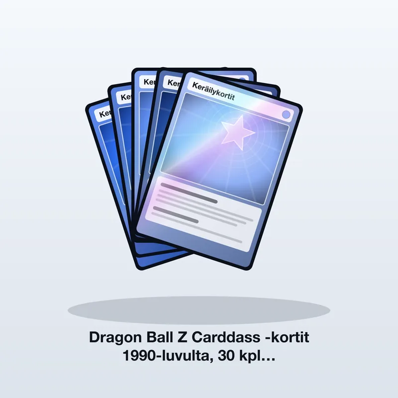 Dragon Ball Z Carddass -kortit 1990-luvulta, 30 kpl (japanilainen)