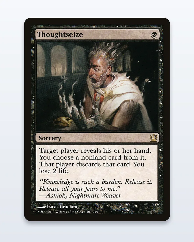 Thoughtseize Theros Foil – NM – etupuoli