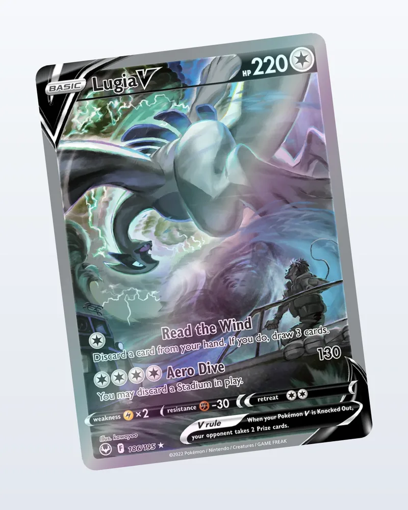 Lugia V – holo valossa