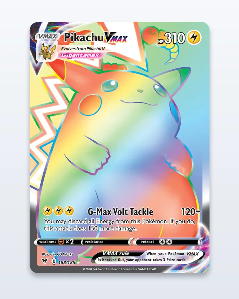 Pikachu VMAX 188/185 Vivid Voltage – NM – etupuoli