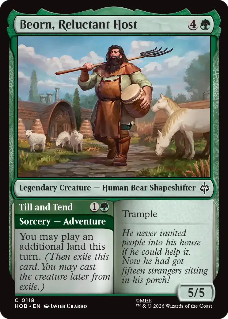 Beorn, Reluctant Host 118 The Hobbit Foil – NM
