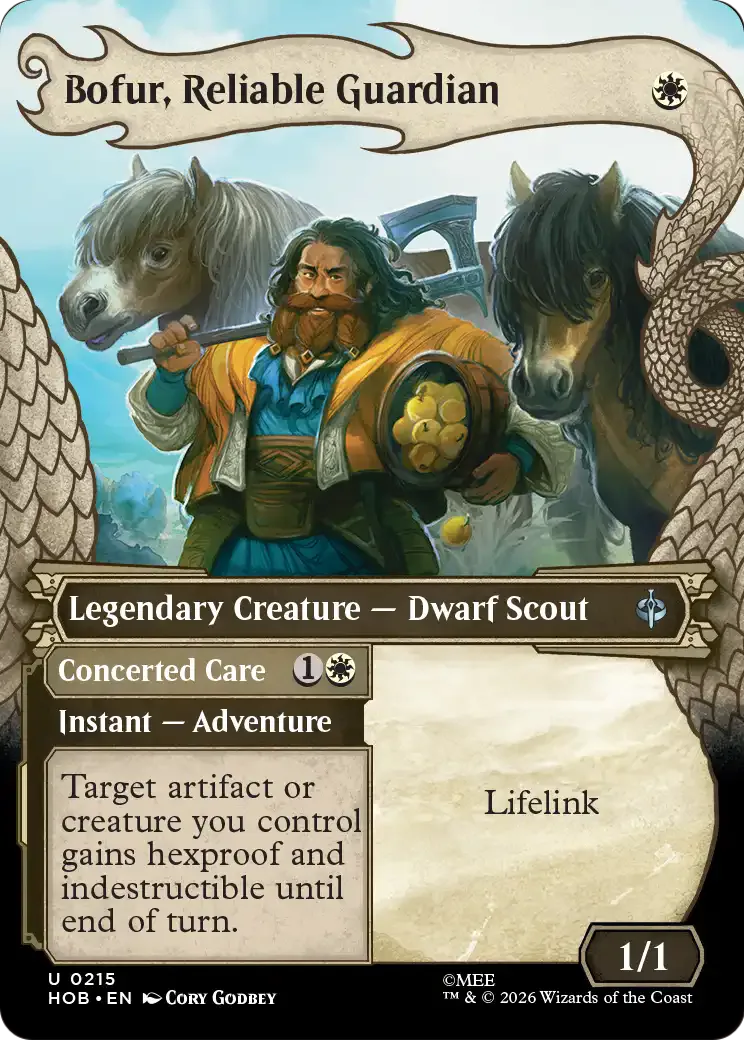 Bofur, Reliable Guardian 215 The Hobbit Showcase Foil – NM