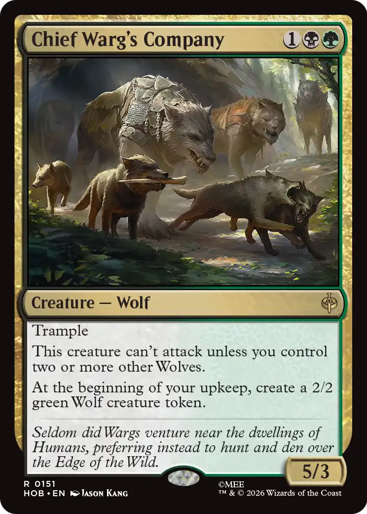 Chief Warg's Company 151 The Hobbit Foil – NM