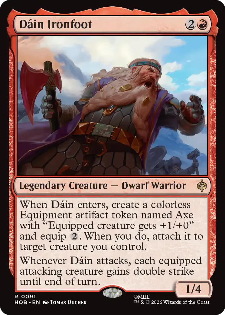 Dáin Ironfoot 91 The Hobbit Foil – NM