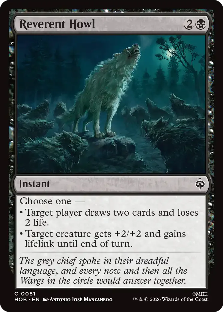Reverent Howl 81 The Hobbit Foil – NM