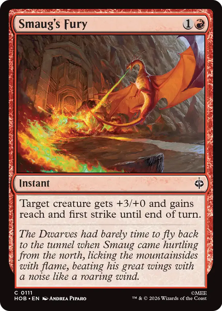 Smaug's Fury 111 The Hobbit Foil – NM