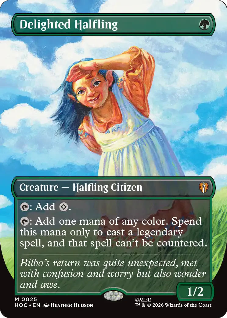 Delighted Halfling 25 The Hobbit Eternal Borderless – NM