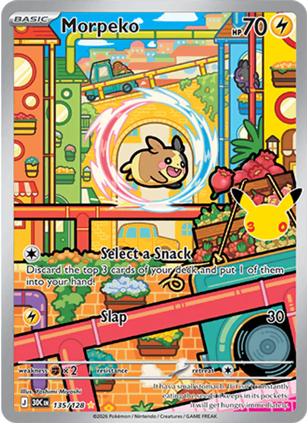 Morpeko 135/128 30th Celebration – NM