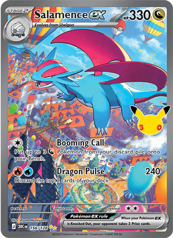 Salamence ex 156/128 30th Celebration – NM