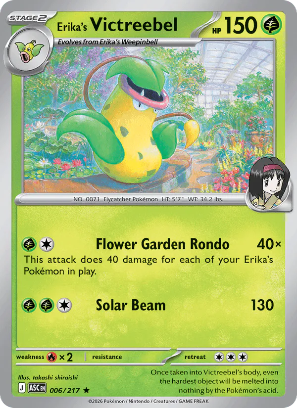 Erika's Victreebel 006/217 Ascended Heroes – NM