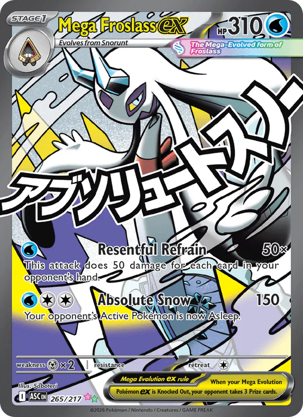 Mega Froslass ex 265/217 Ascended Heroes – NM