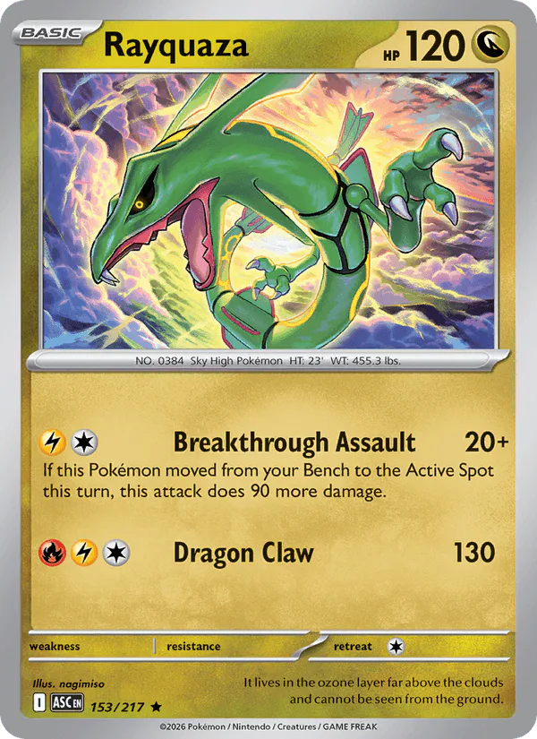 Rayquaza 153/217 Ascended Heroes – NM