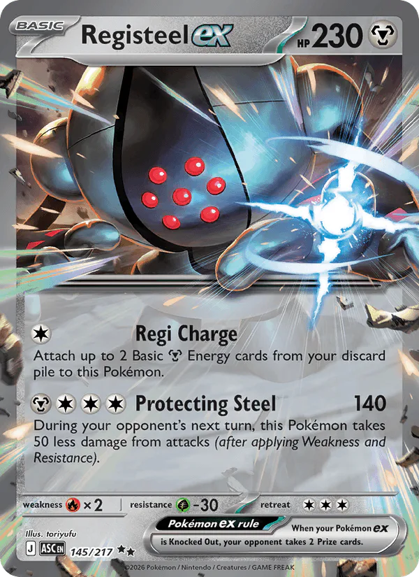 Registeel ex 145/217 Ascended Heroes – NM