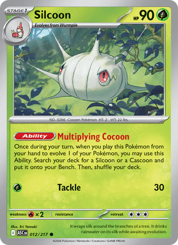 Silcoon 012/217 Ascended Heroes Love Ball Reverse Holo – NM