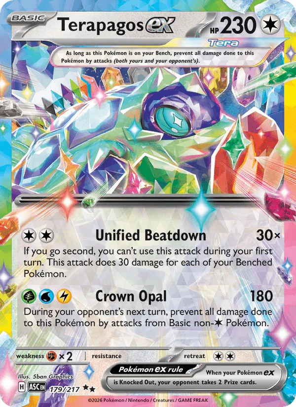 Terapagos ex 179/217 Ascended Heroes – NM