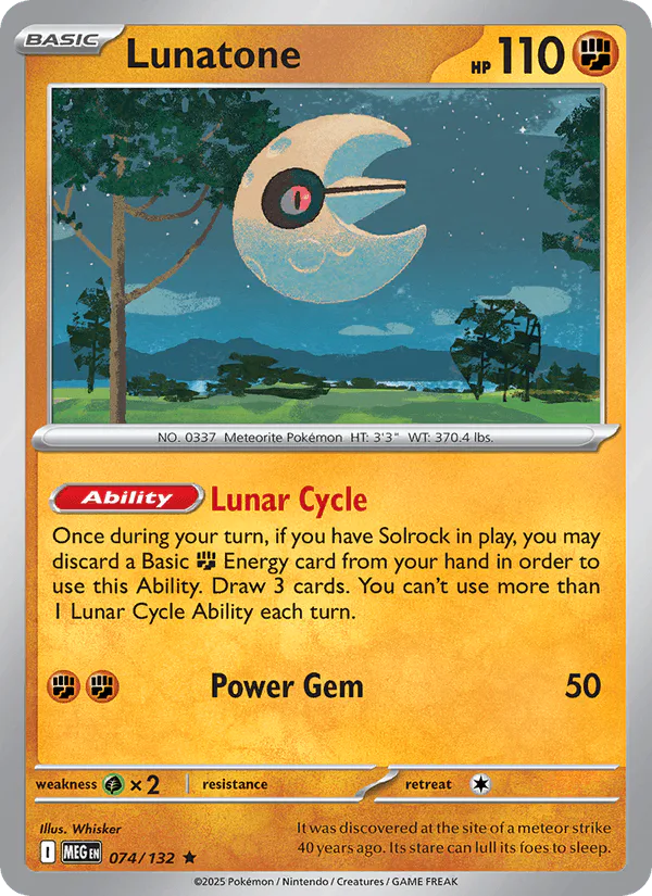 Lunatone 074/132 Mega Evolution – NM