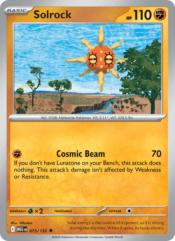 Solrock 075/132 Mega Evolution Reverse Holo – NM