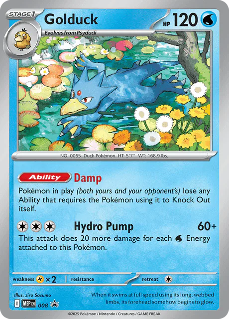 Golduck MEP 008 ME Black Star Promos – NM