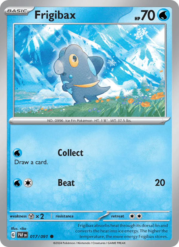 Frigibax 017/091 Paldean Fates Reverse Holo – NM
