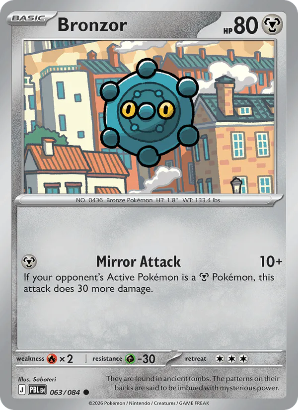 Bronzor 063/084 Pitch Black Reverse Holo – NM