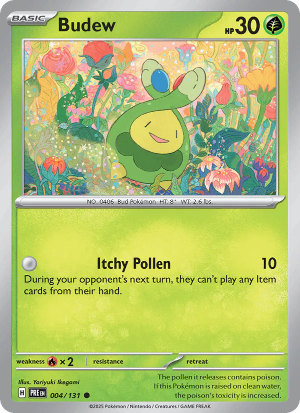 Budew 004/131 Prismatic Evolutions Reverse Holo – NM