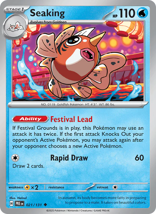 Seaking 021/131 Prismatic Evolutions Reverse Holo – NM