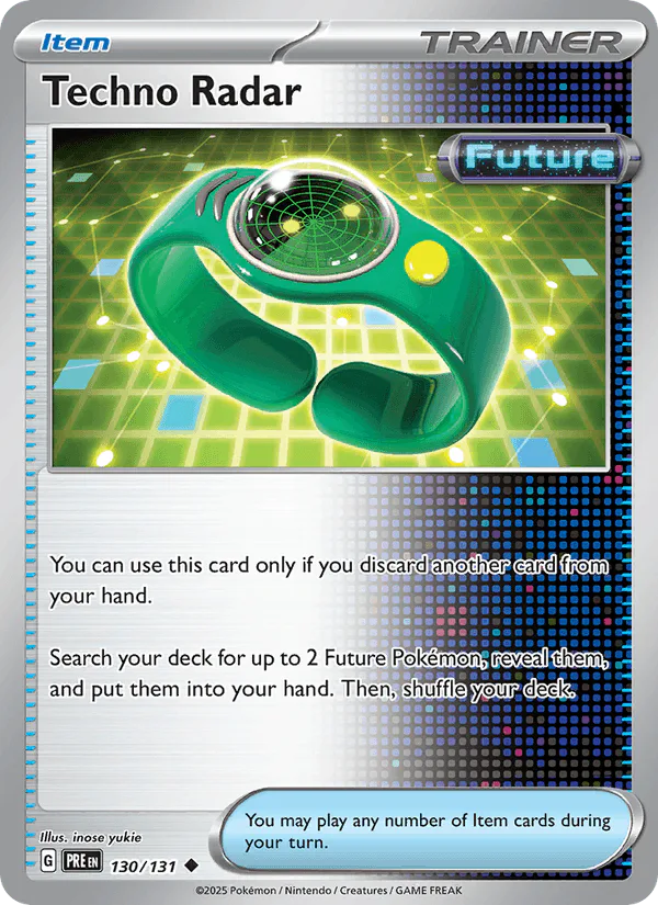 Techno Radar 130/131 Prismatic Evolutions Reverse Holo – NM