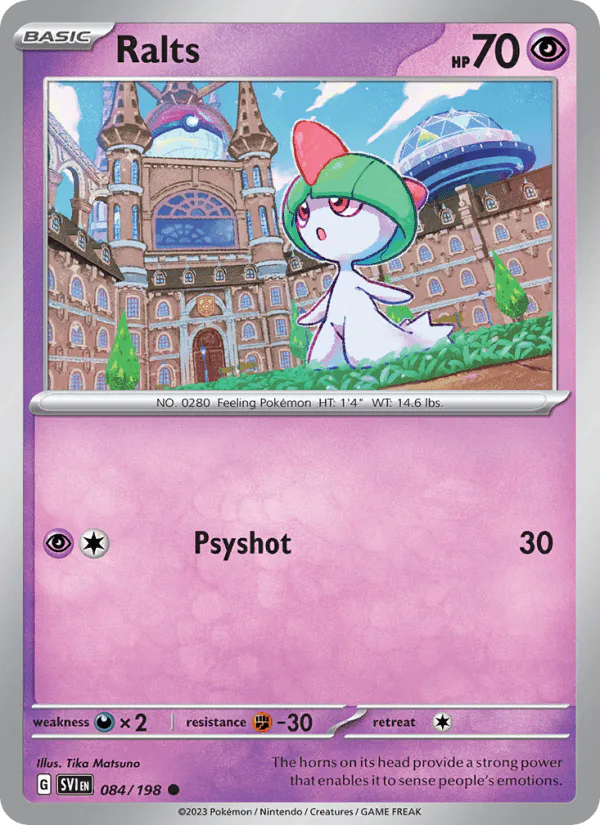 Ralts 084/198 Scarlet & Violet Reverse Holo – NM