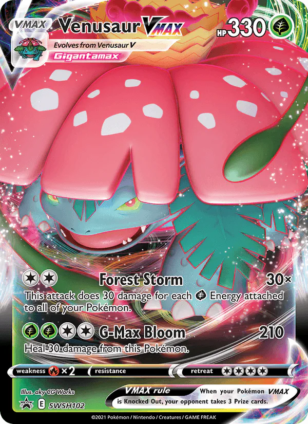 Venusaur VMAX SWSH102 SWSH Black Star Promos – NM